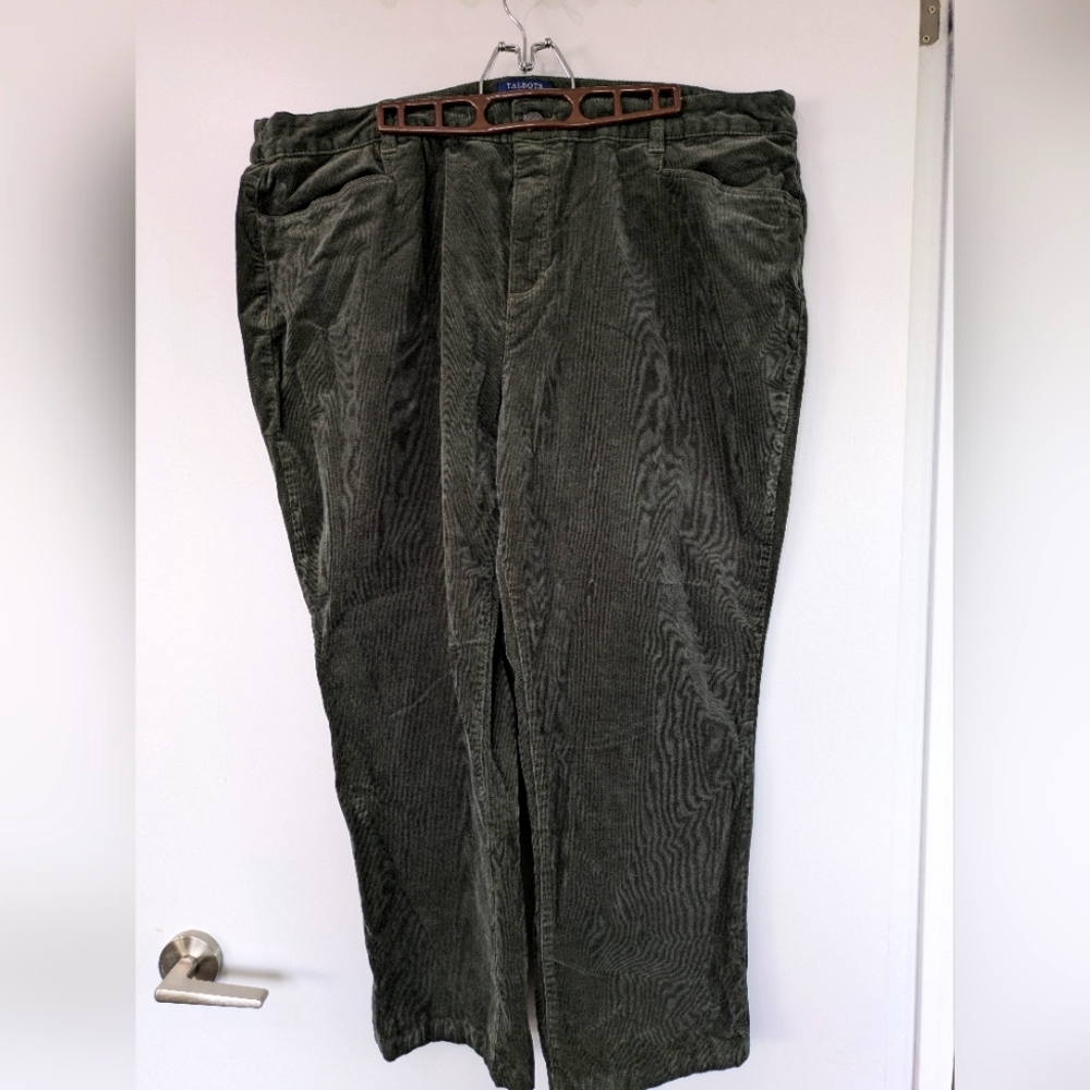 Talbots Simply Flattering 5-Pocket Corduroy Pants - Size 24W